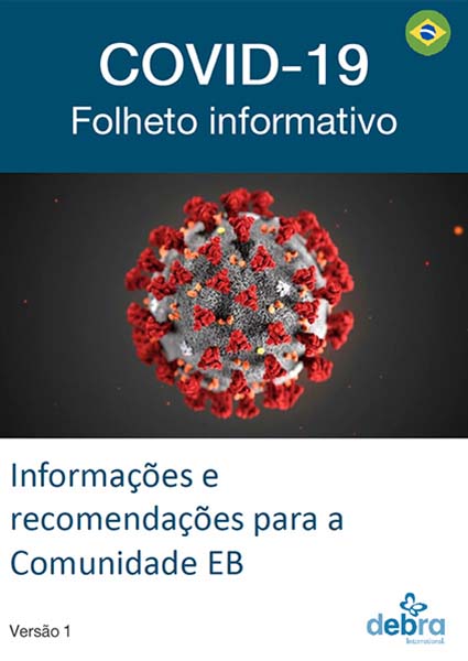 Capa do “COVID-19 Folheto informativo – Informações e recomendações para a Comunidade EB”