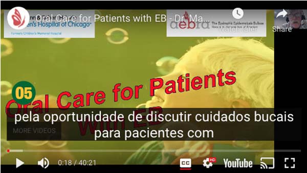 Printi da tela do vídeo, com a tradução em português