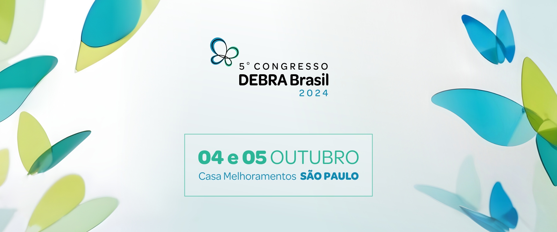 Banner do 5º Congresso DEBRA Brasil 2024