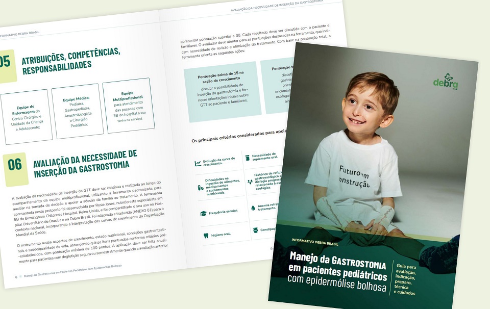 Banner Guia da Gastrostomia em pacientes pediátricos com EB