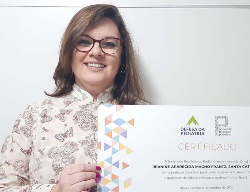 Dra. Jeanine – Certificado da Sociedade Brasileira Pediatria